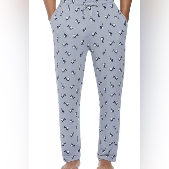 PGA tour Men’s size large lounge pant/ pajama bottoms. Grey with golf theme ⛳️ - Picture 1 of 9